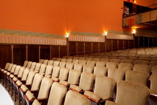 Interior photo of the Flynn Main Stage seating after new seats were installed.