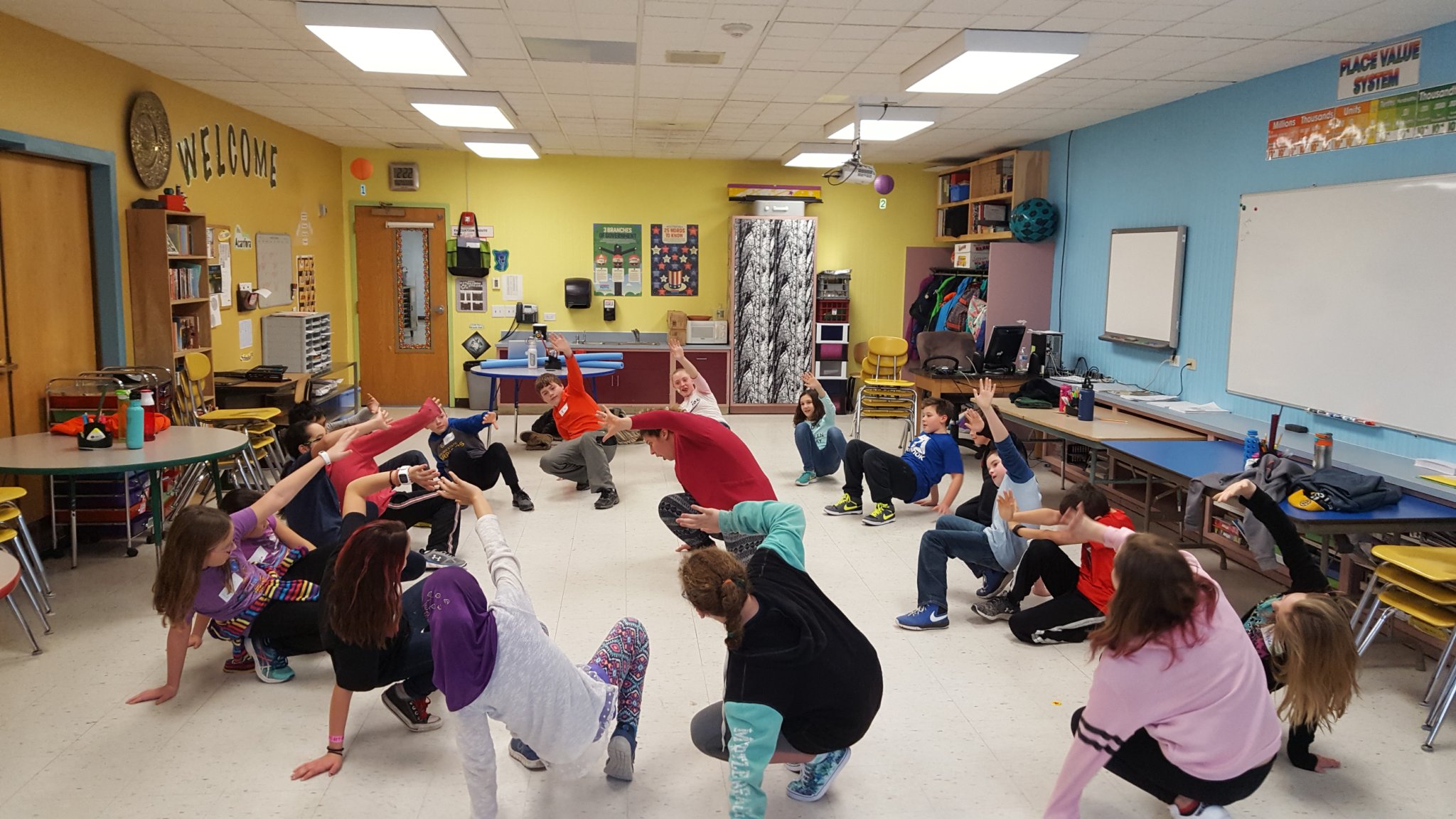 Arts Integrated less at Founders Memorial School led by Flynn teaching artist Rose Bedard